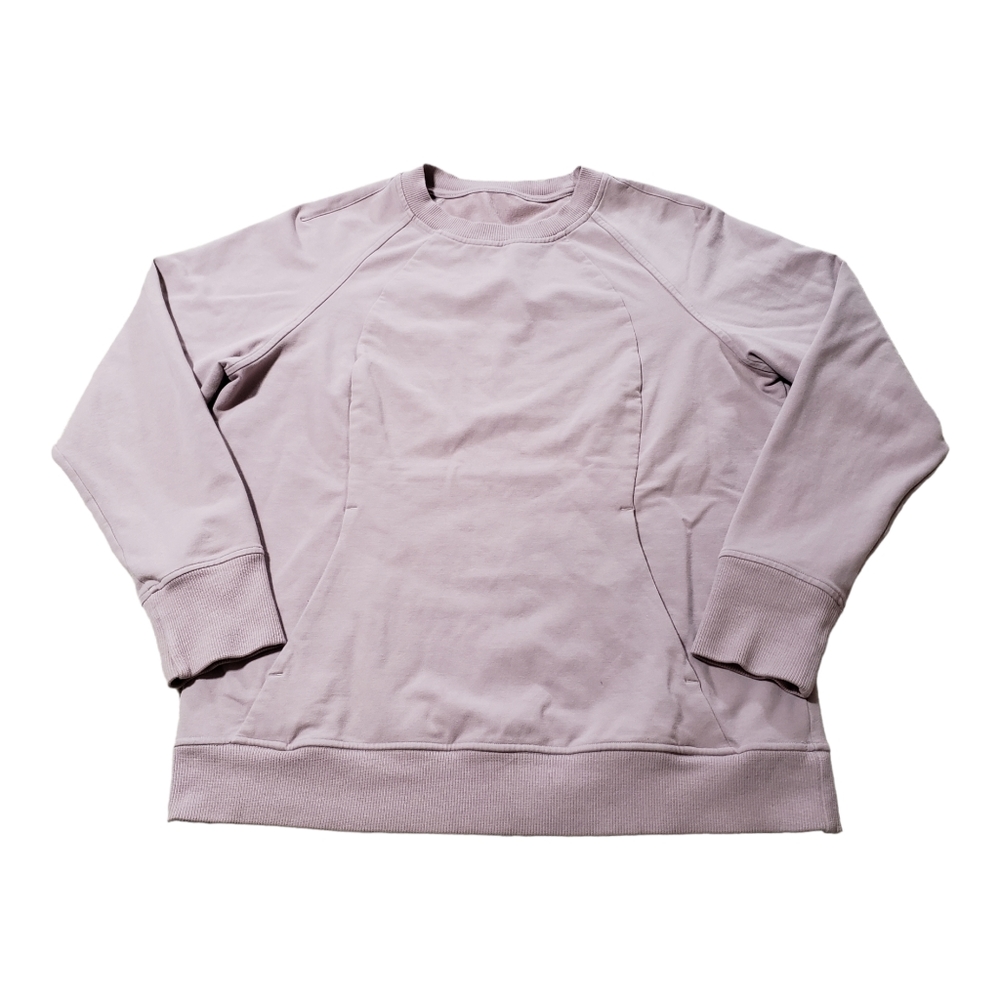 Lululemon Scuba Crew Neck Sweatshirt Women's 12 Pink